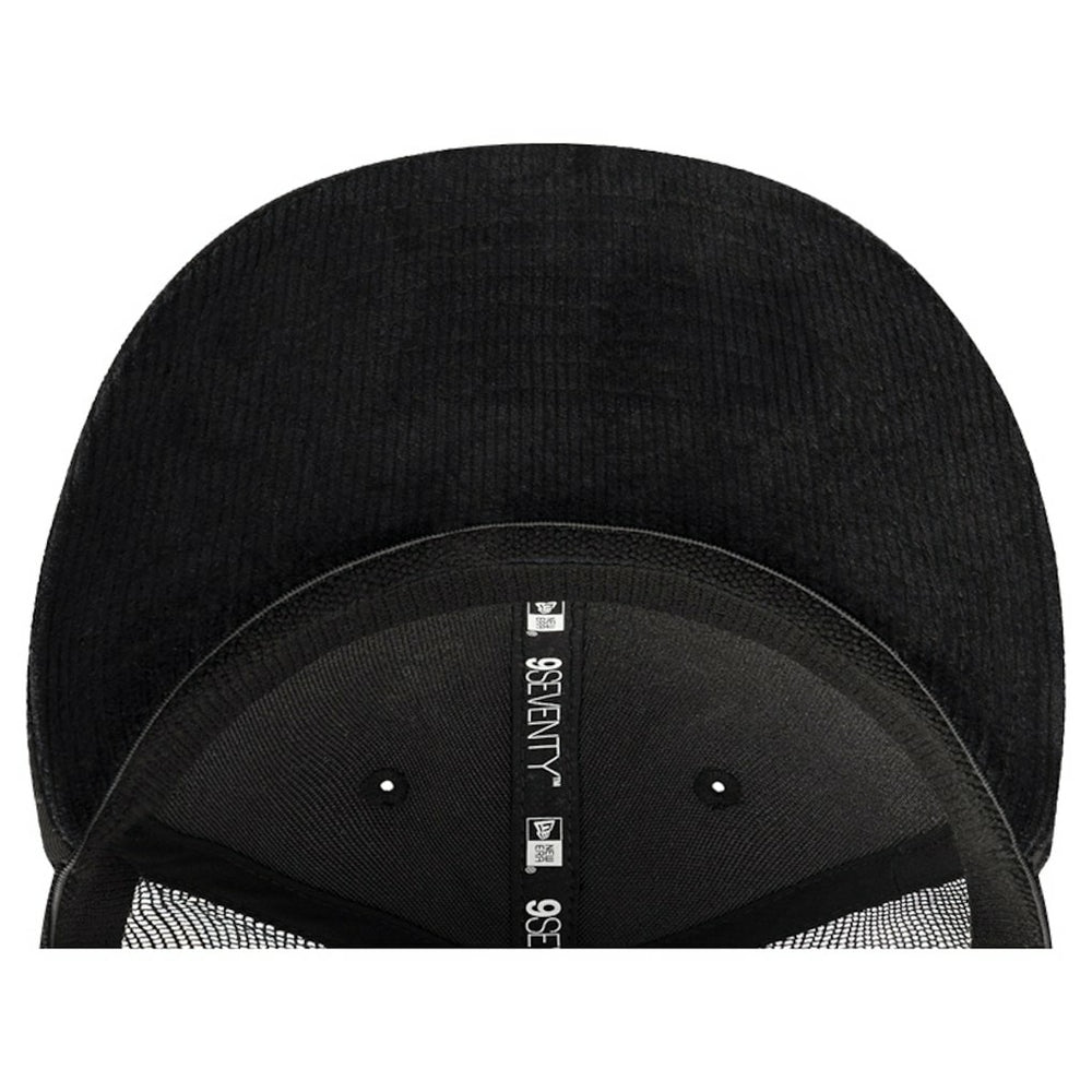 New Era Chicago Bulls Quilted 9SEVENTY Trucker Adjustable Hat Black