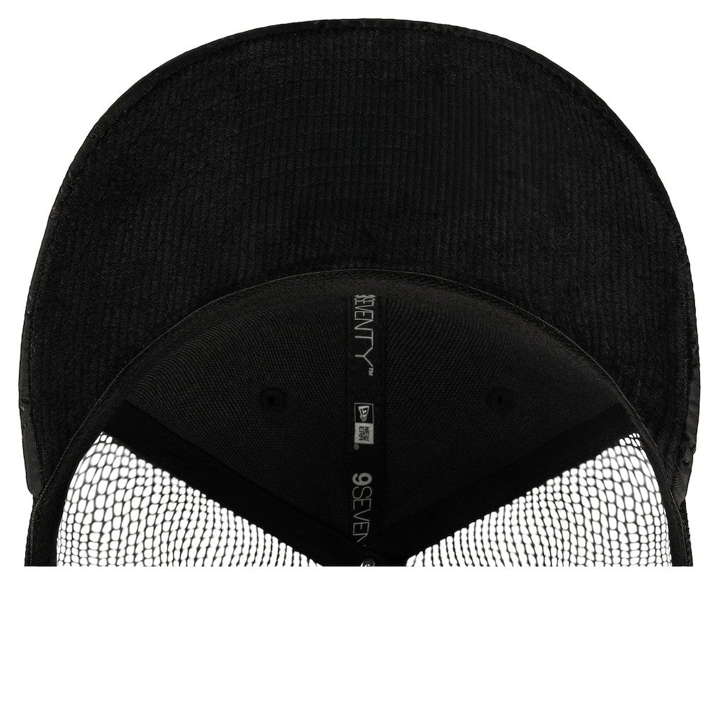 New Era Boston Celtics Quilted 9SEVENTY Trucker Adjustable Hat Black