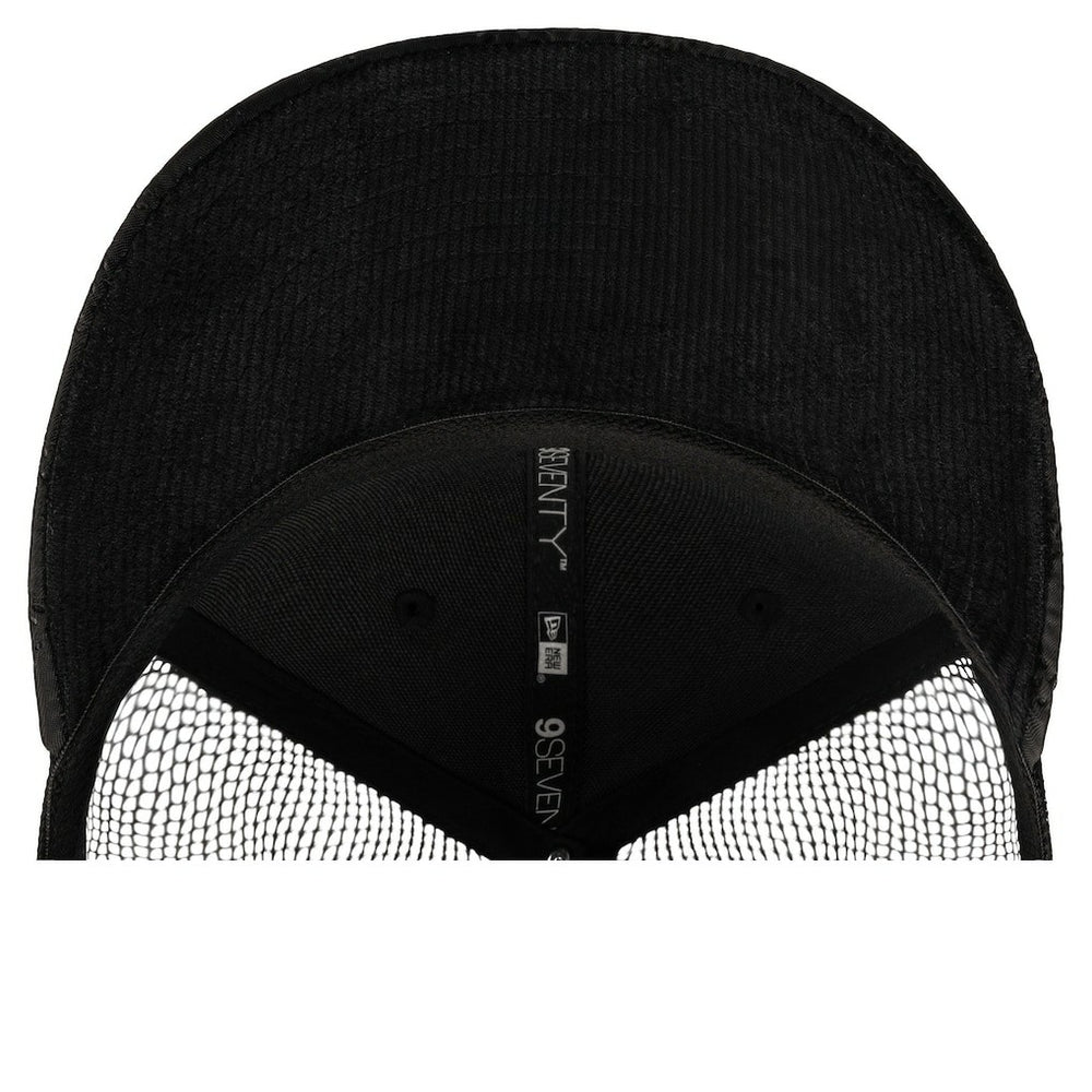 New Era Boston Celtics Quilted 9SEVENTY Trucker Adjustable Hat Black