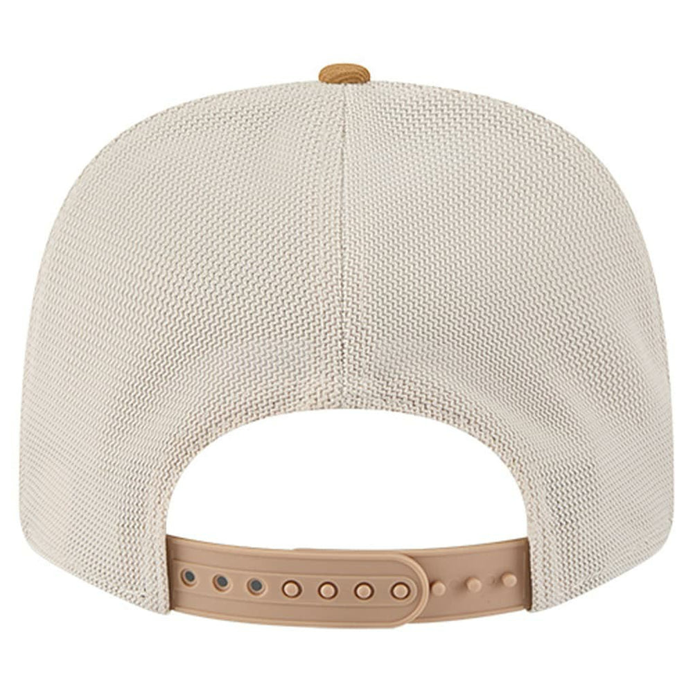 New Era Boston Celtics Two-Tone 9SEVENTY Adjustable Trucker Hat Tan/Light Brown