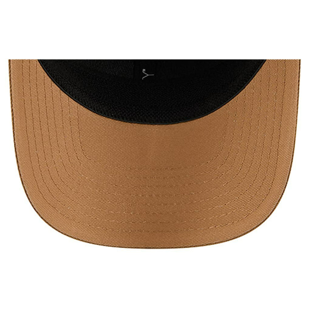 New Era Boston Celtics Two-Tone 9SEVENTY Adjustable Trucker Hat Tan/Light Brown