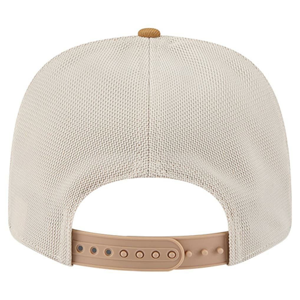 New Era Chicago Bulls Two-Tone 9SEVENTY Adjustable Trucker Hat Tan/Light Brown