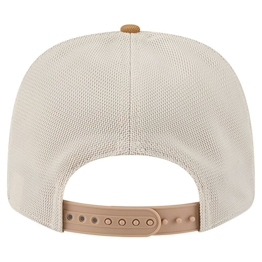 New Era Chicago Bulls Two-Tone 9SEVENTY Adjustable Trucker Hat Tan/Light Brown