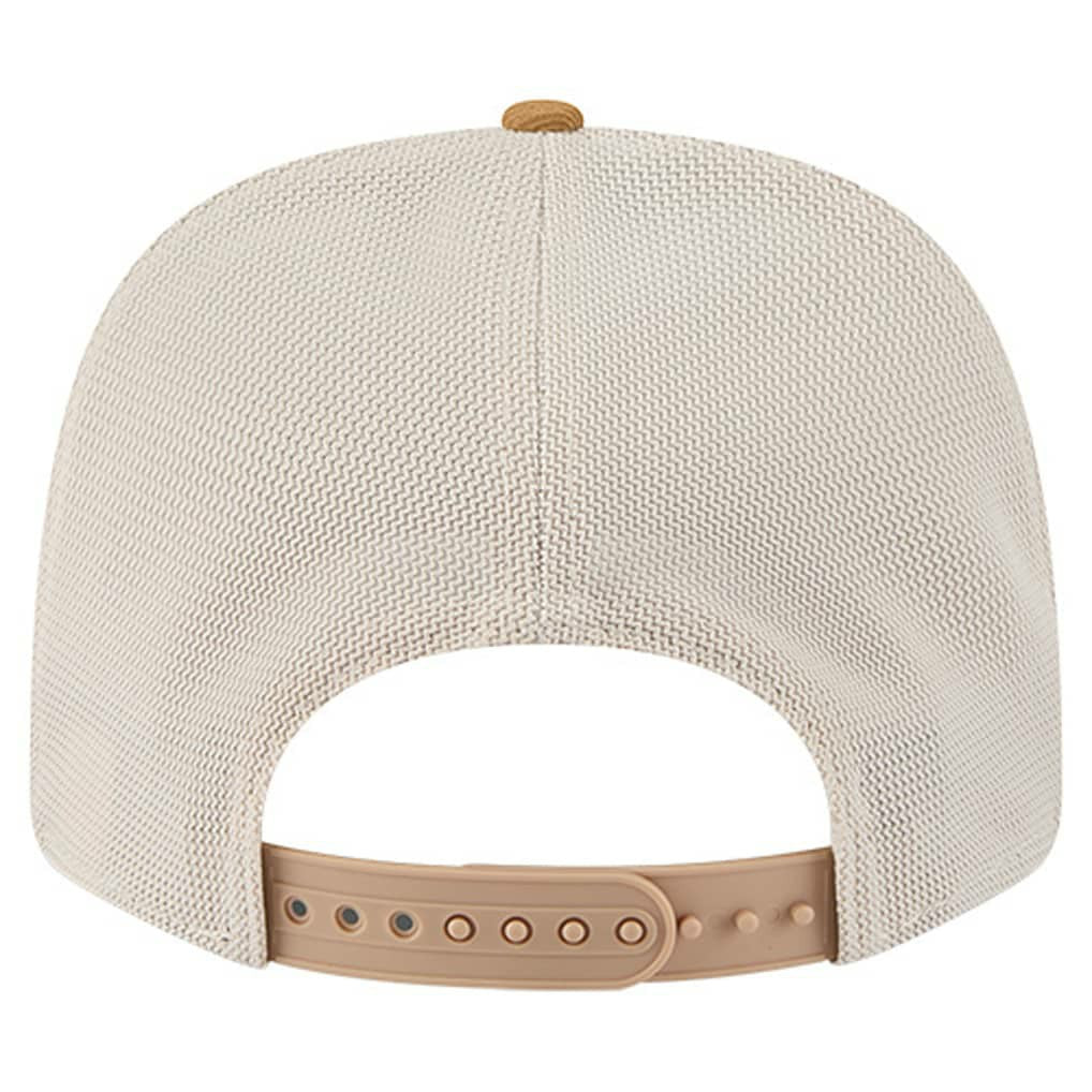 New Era Dallas Mavericks Two-Tone 9SEVENTY Adjustable Trucker Hat Tan/Light Brown
