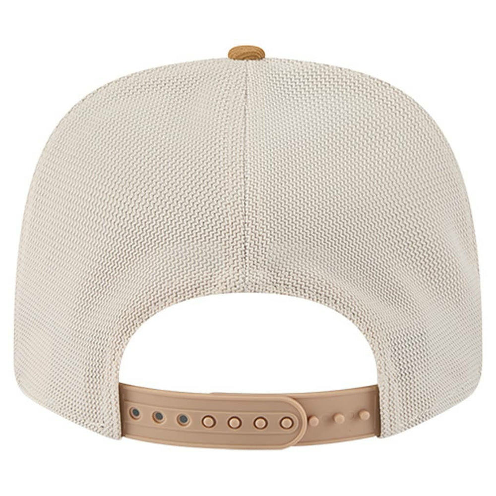 New Era Dallas Mavericks Two-Tone 9SEVENTY Adjustable Trucker Hat Tan/Light Brown