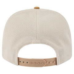 New Era Dallas Mavericks Two-Tone 9SEVENTY Adjustable Trucker Hat Tan/Light Brown