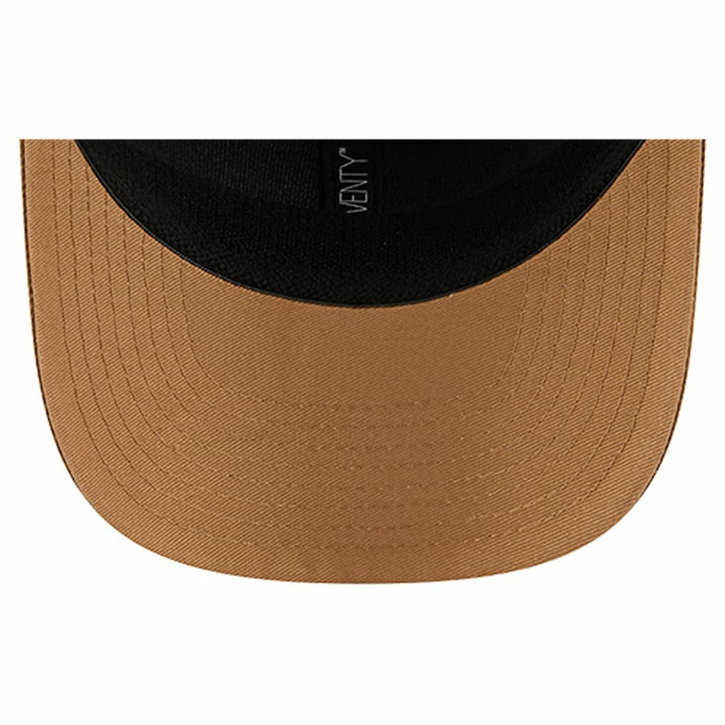 New Era Dallas Mavericks Two-Tone 9SEVENTY Adjustable Trucker Hat Tan/Light Brown