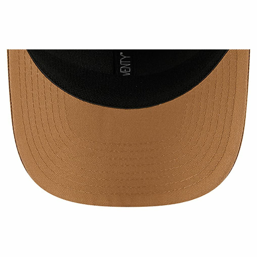 New Era Dallas Mavericks Two-Tone 9SEVENTY Adjustable Trucker Hat Tan/Light Brown