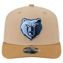 New Era Memphis Grizzlies Two-Tone 9SEVENTY Adjustable Trucker Hat Tan/Light Brown