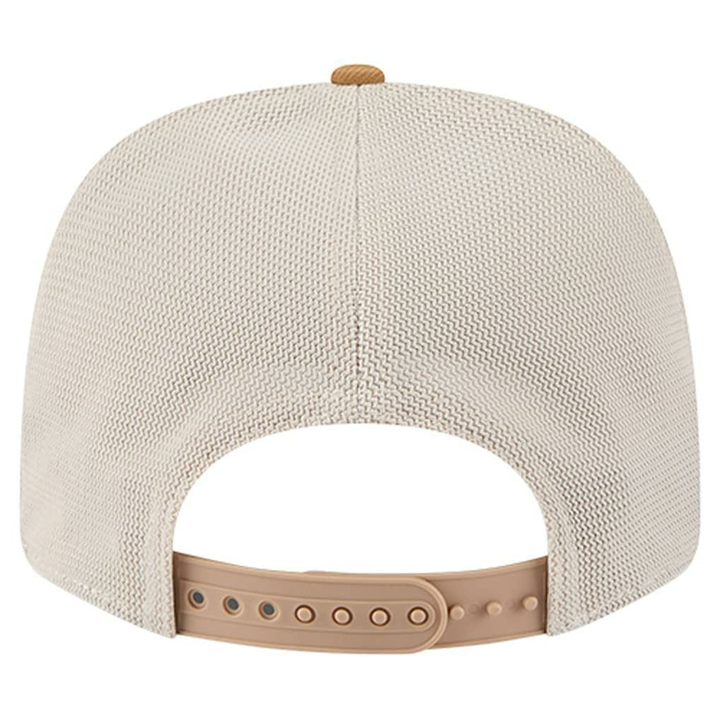 New Era Philadelphia 76ers Two-Tone 9SEVENTY Adjustable Trucker Hat Tan/Light Brown