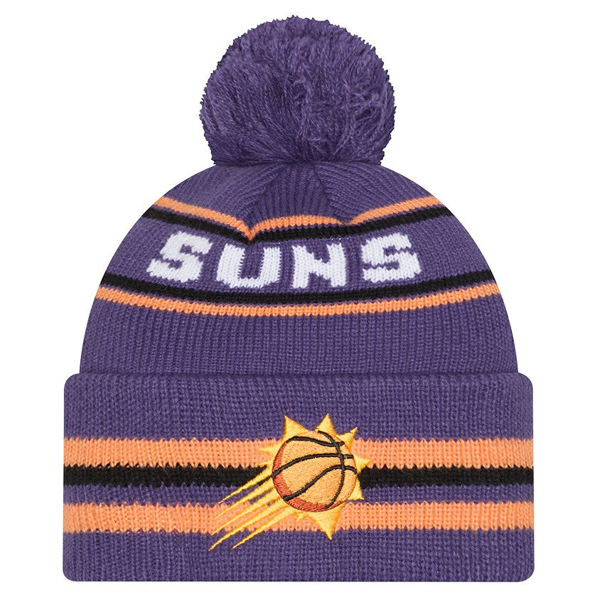 New Era Phoenix Suns Classic Cuffed Knit Hat with Pom Purple