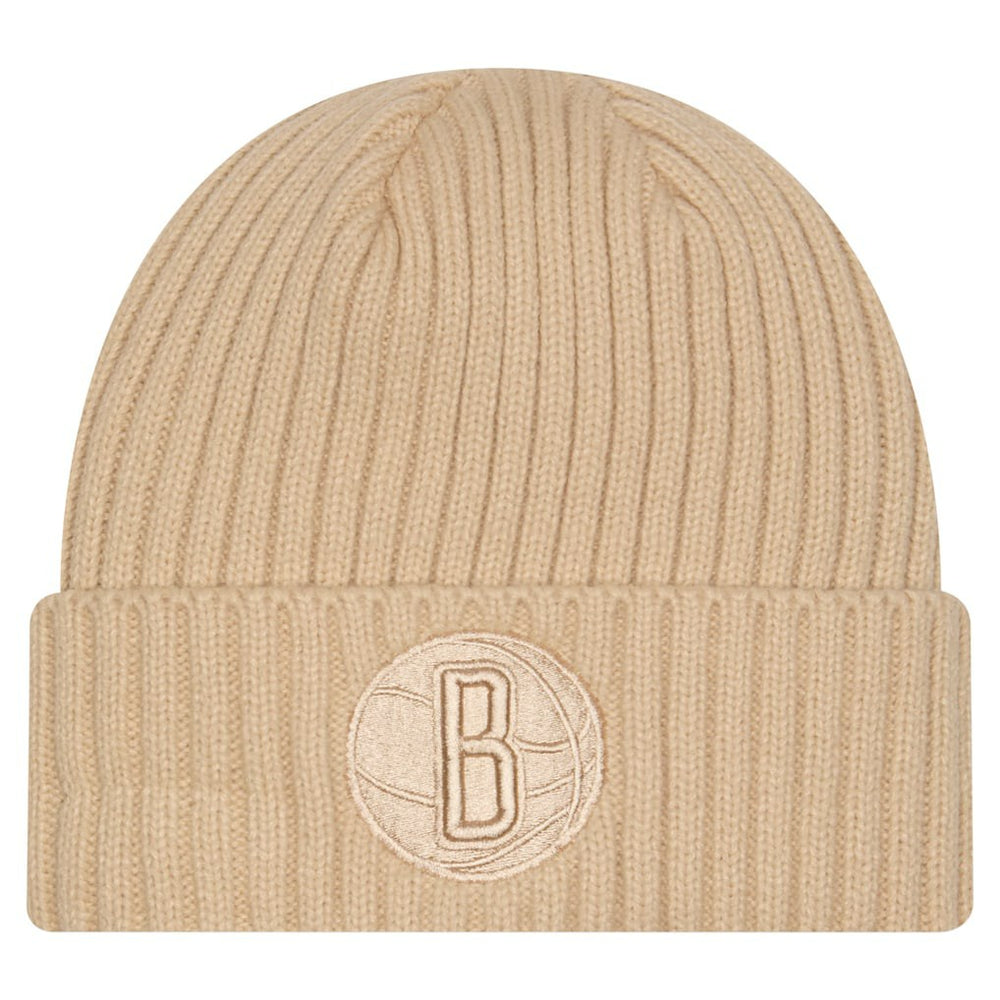 New Era Brooklyn Nets Color Pack Cuffed Knit Hat Tan