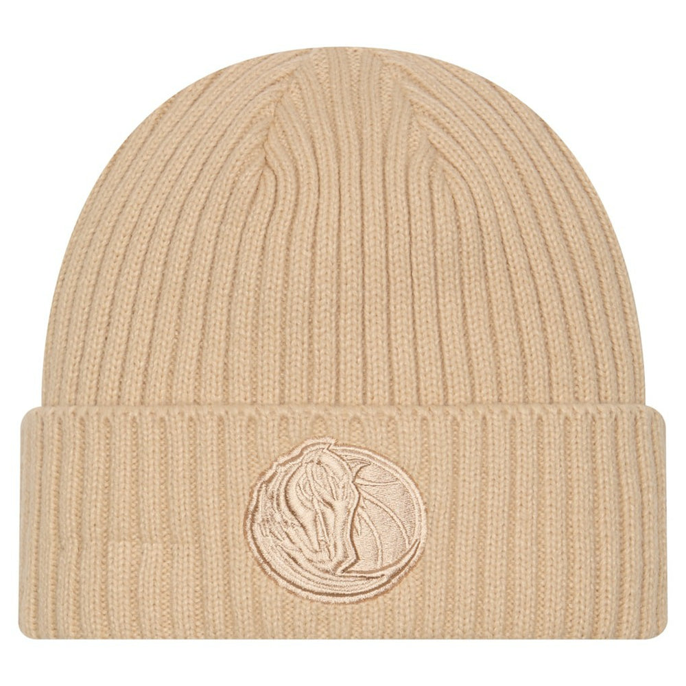 New Era Dallas Mavericks Color Pack Cuffed Knit Hat Tan