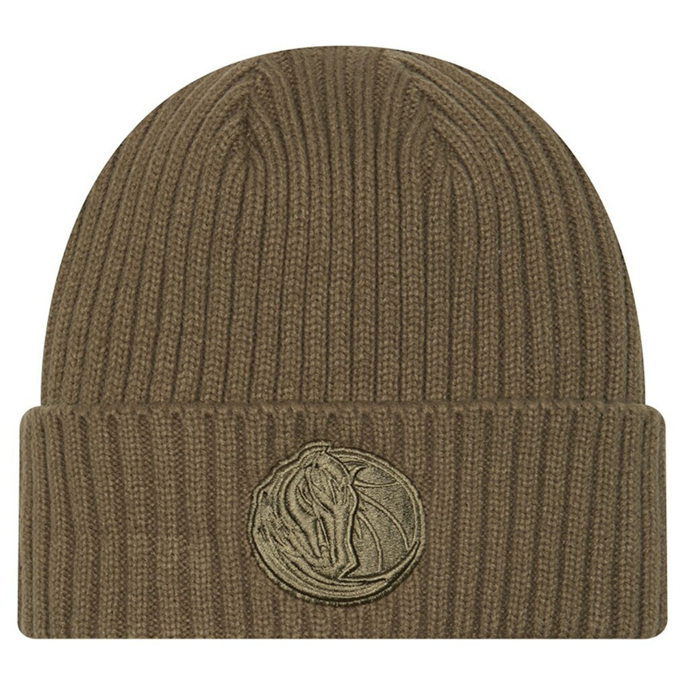 New Era Dallas Mavericks Color Pack Cuffed Knit Hat Olive