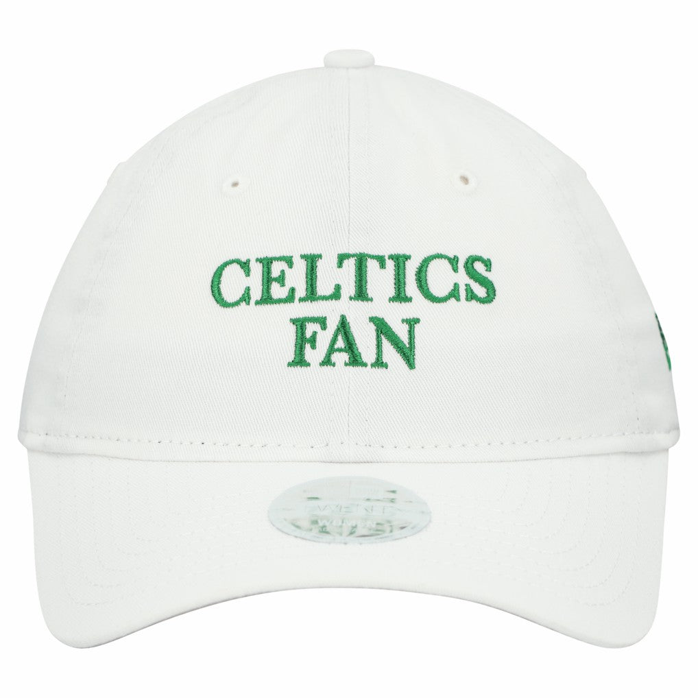 New Era Boston Celtics Women's Team Fan 9TWENTY Adjustable Hat White