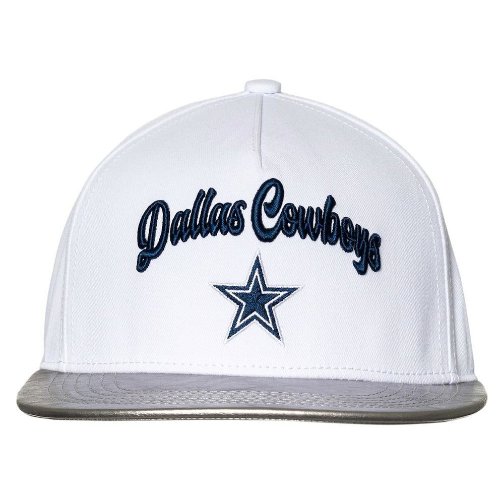 Dallas Cowboys The Wild Collective Women's Two-Tone Snapback Hat - White/Silver - NFL