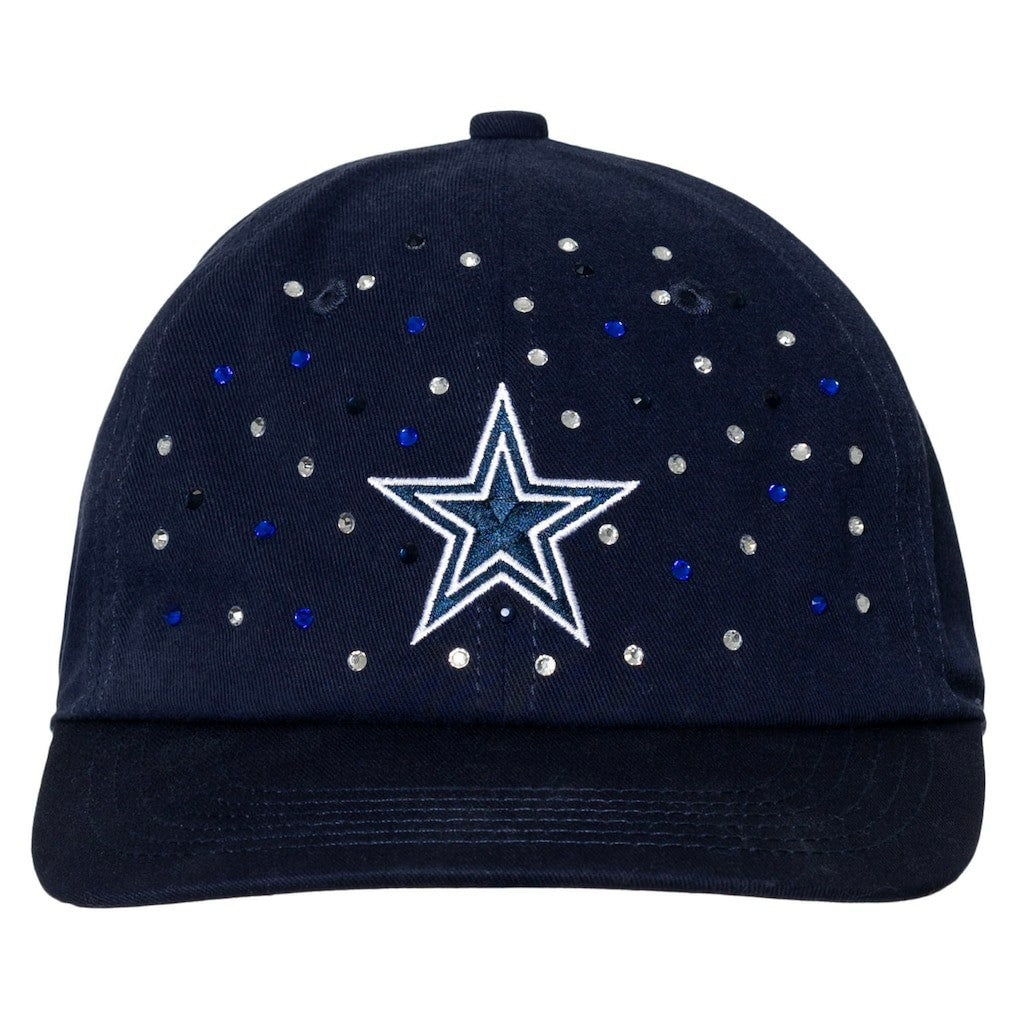 Dallas Cowboys The Wild Collective Women's Jeweled Adjustable Hat - Navy - NFL