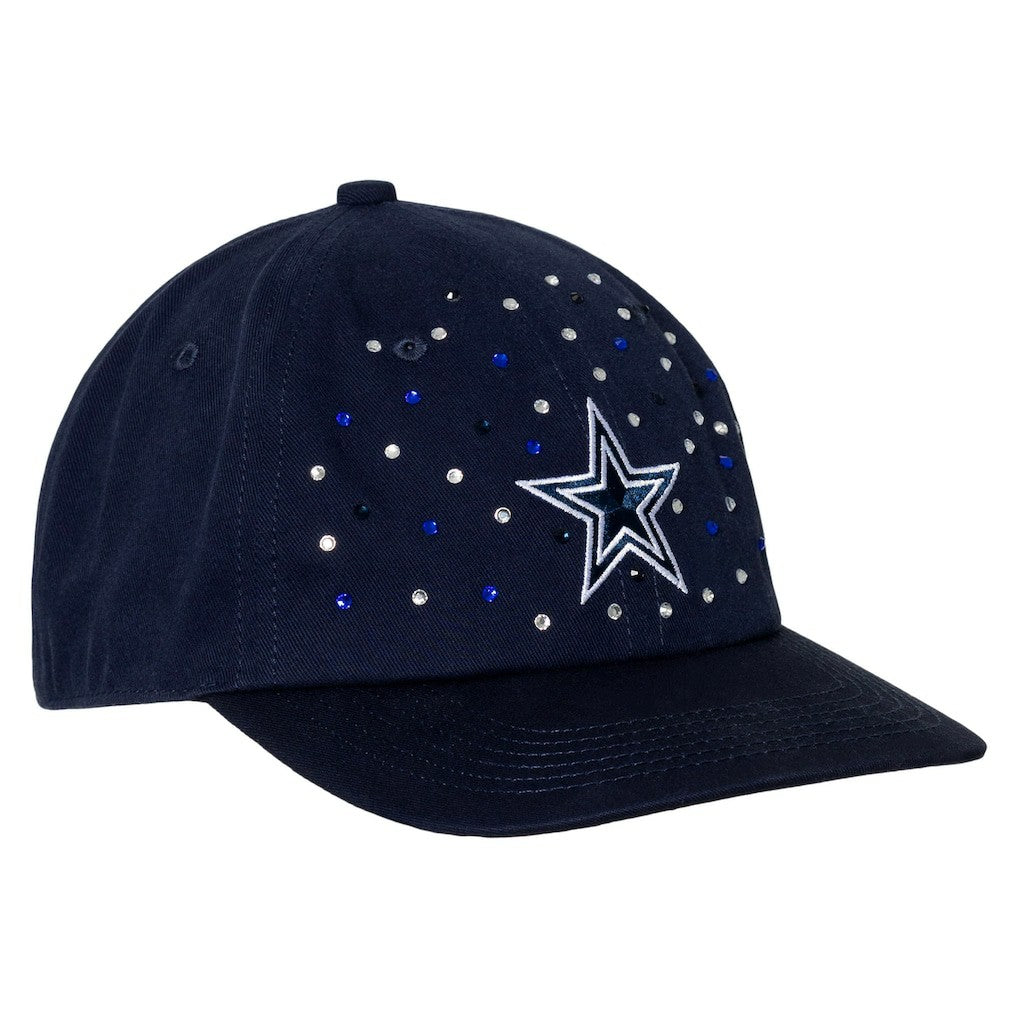 Dallas Cowboys The Wild Collective Women's Jeweled Adjustable Hat - Navy - NFL