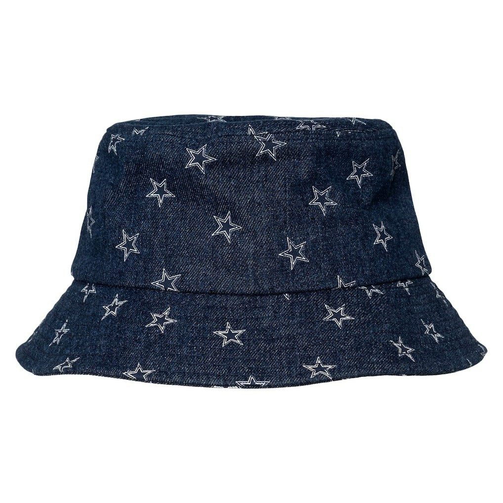 Dallas Cowboys The Wild Collective Women's Denim Bucket Hat - Navy - NFL