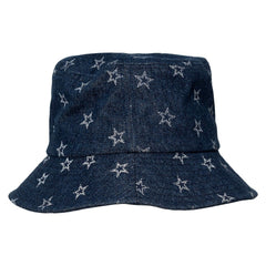 Dallas Cowboys The Wild Collective Women's Denim Bucket Hat - Navy - NFL