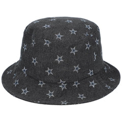 Dallas Cowboys The Wild Collective Women's Denim Bucket Hat - Black - NFL