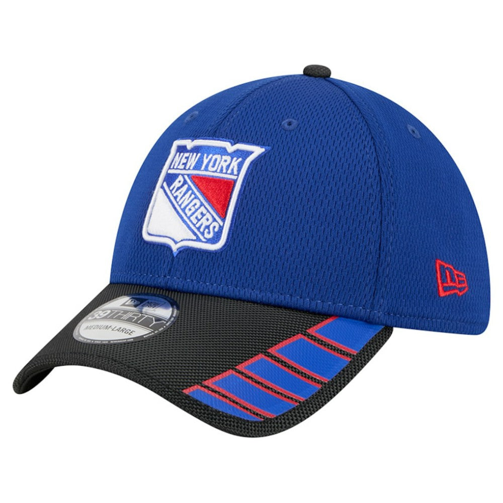 New York Rangers New Era Visor Hit 39THIRTY Flex Hat - Blue | New Era near me