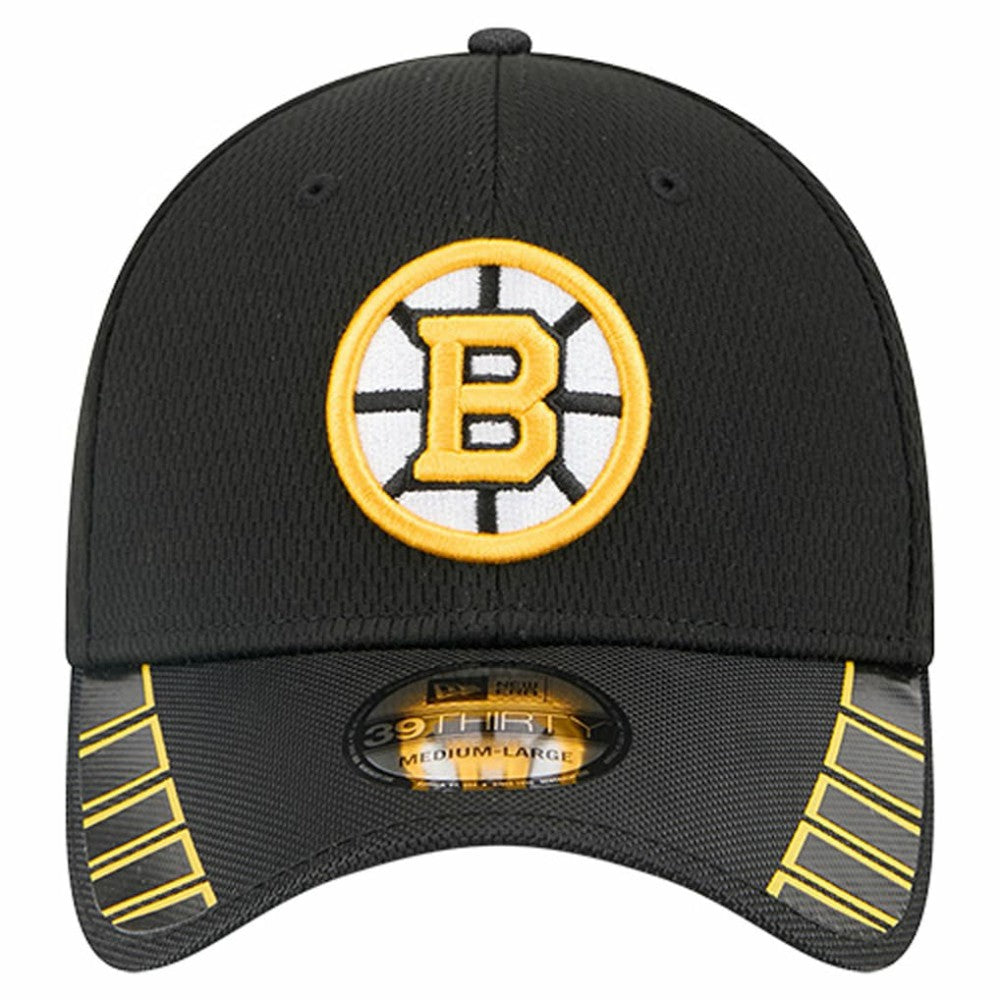 Boston Bruins New Era Visor Hit 39THIRTY Flex Hat - Black | New Era sale