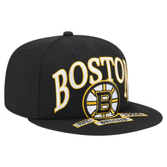 Boston Bruins New Era Oversized Vintage Arch 59Fifty Fitted Hat - Black | New Era near me