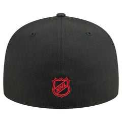 Chicago Blackhawks New Era Oversized Vintage Arch 59Fifty Fitted Hat - Black | New Era on sale