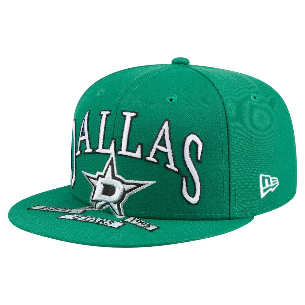 Dallas Stars New Era Oversized Vintage Arch 59Fifty Fitted Hat - Kelly Green | New Era near me