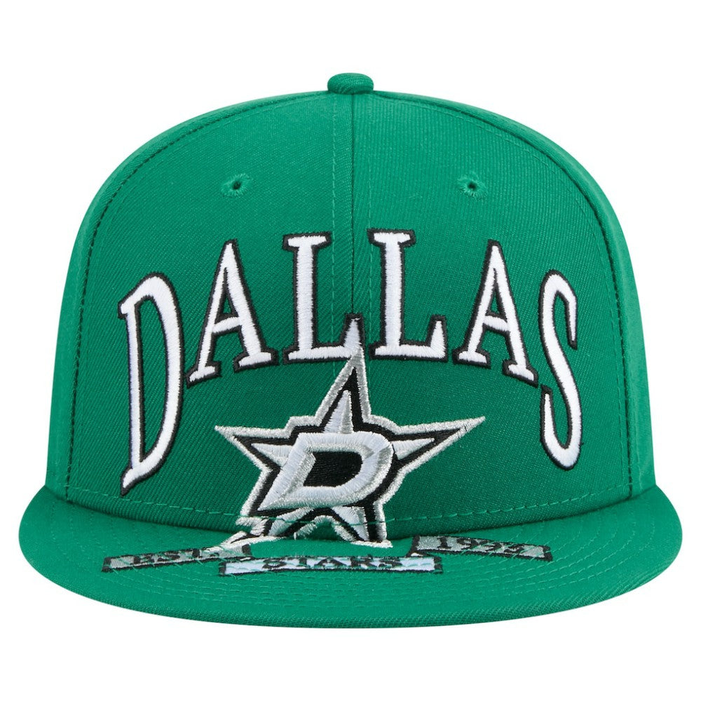 Dallas Stars New Era Oversized Vintage Arch 59Fifty Fitted Hat - Kelly Green | New Era near me