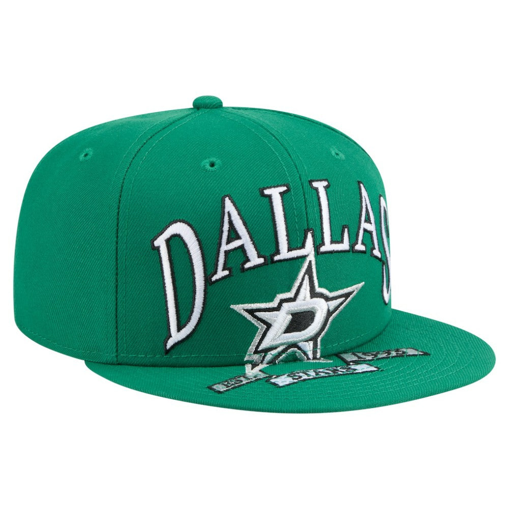Dallas Stars New Era Oversized Vintage Arch 59Fifty Fitted Hat - Kelly Green | New Era near me