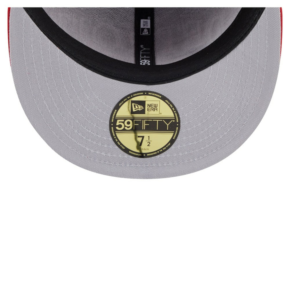 Detroit Red Wings New Era Oversized Vintage Arch 59Fifty Fitted Hat - Red | New Era on sale
