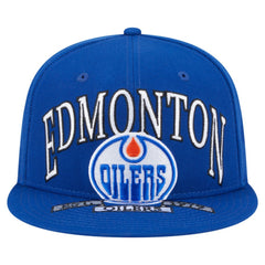 Edmonton Oilers New Era Oversized Vintage Arch 59Fifty Fitted Hat - Royal | New Era Clearance