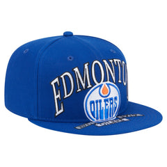 Edmonton Oilers New Era Oversized Vintage Arch 59Fifty Fitted Hat - Royal | New Era Clearance