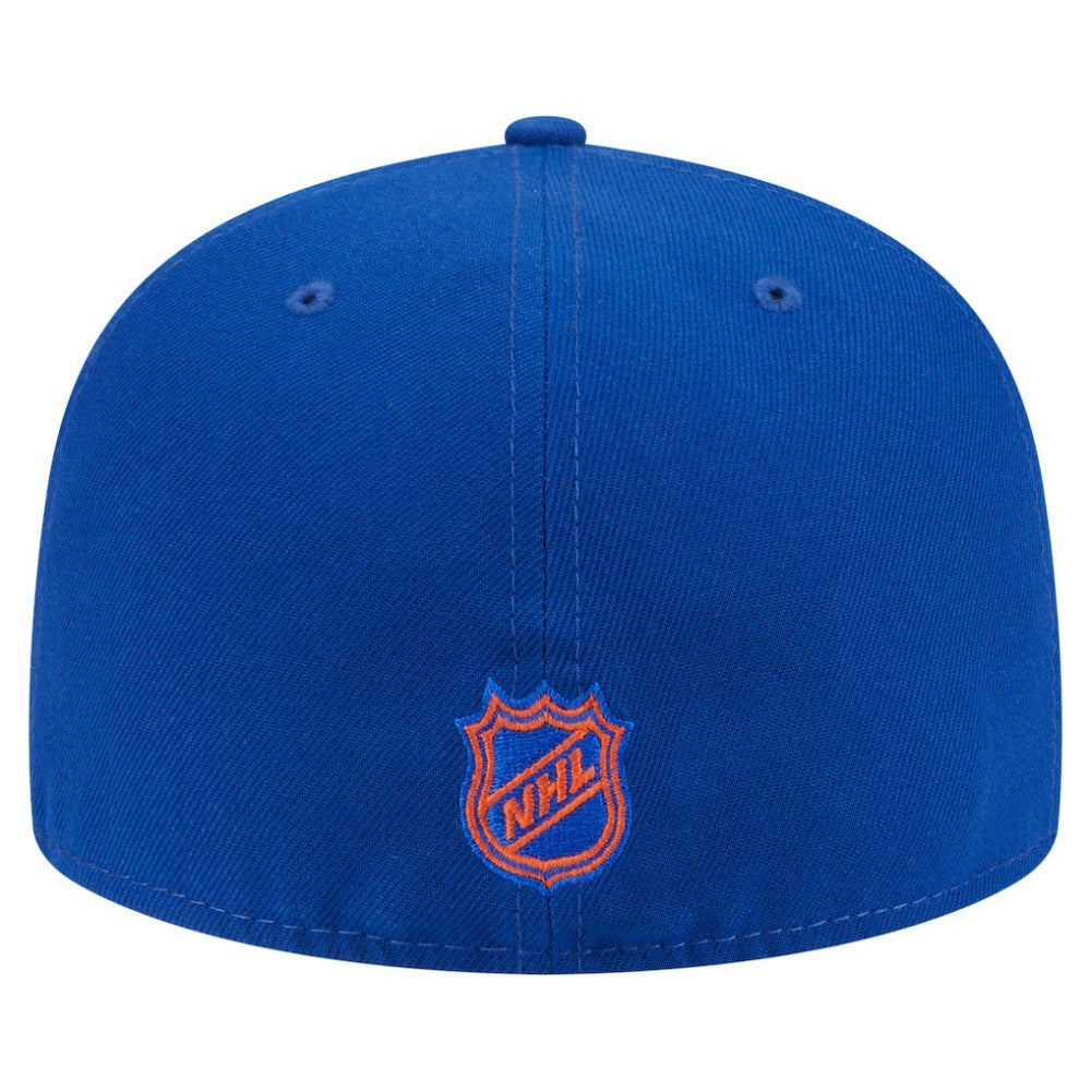 Edmonton Oilers New Era Oversized Vintage Arch 59Fifty Fitted Hat - Royal | New Era Clearance