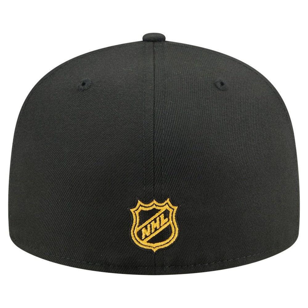Pittsburgh Penguins New Era Oversized Vintage Arch 59Fifty Fitted Hat - Black | New Era Clearance