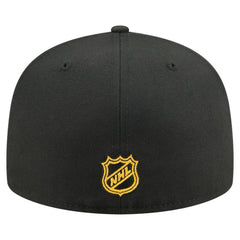 Pittsburgh Penguins New Era Oversized Vintage Arch 59Fifty Fitted Hat - Black | New Era Clearance