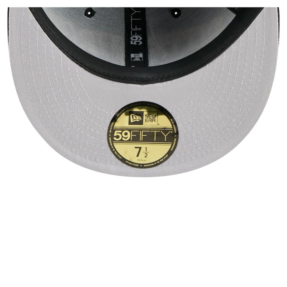 Pittsburgh Penguins New Era Oversized Vintage Arch 59Fifty Fitted Hat - Black | New Era Clearance