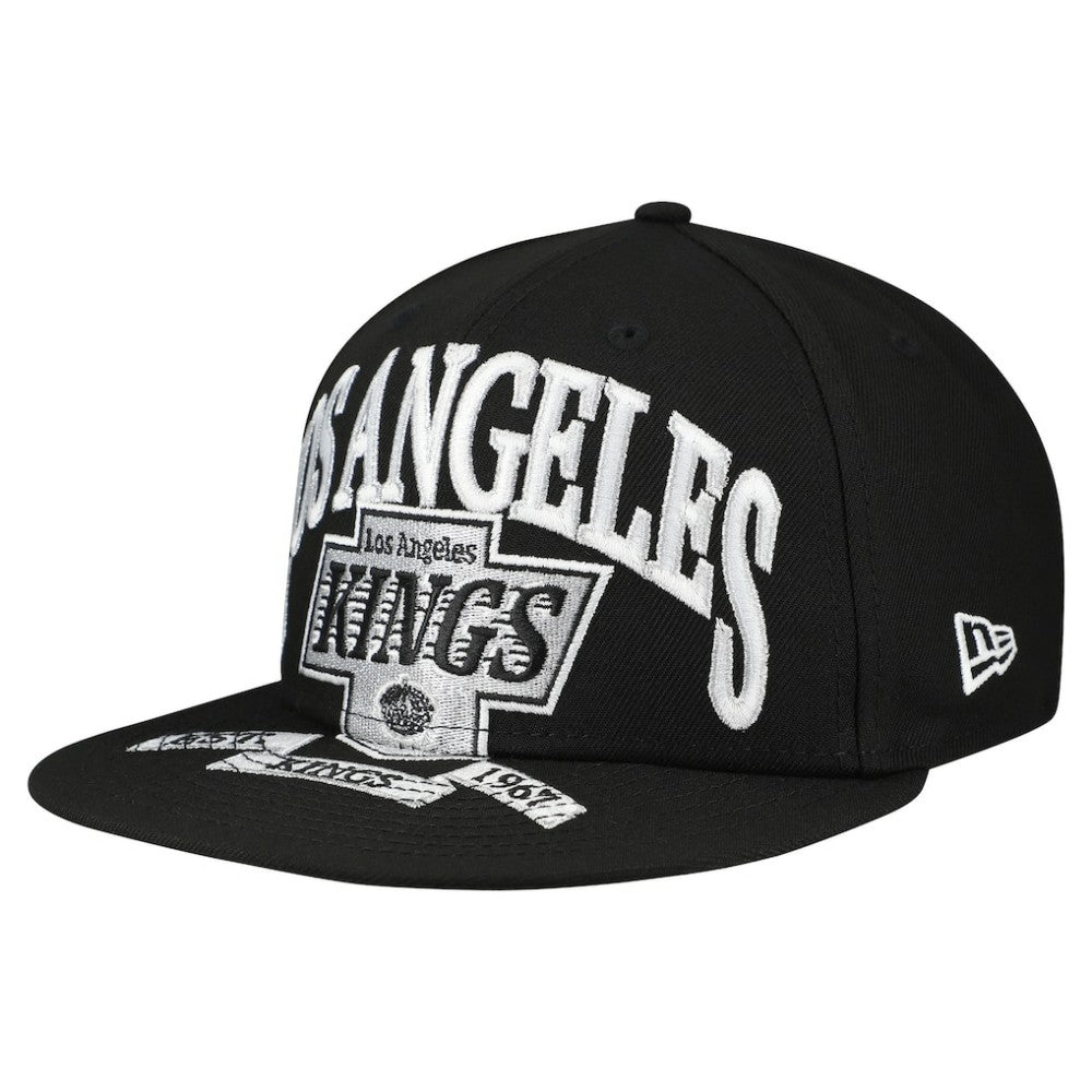 Los Angeles Kings New Era Oversized Vintage Arch 59Fifty Fitted Hat - Black | New Era on sale