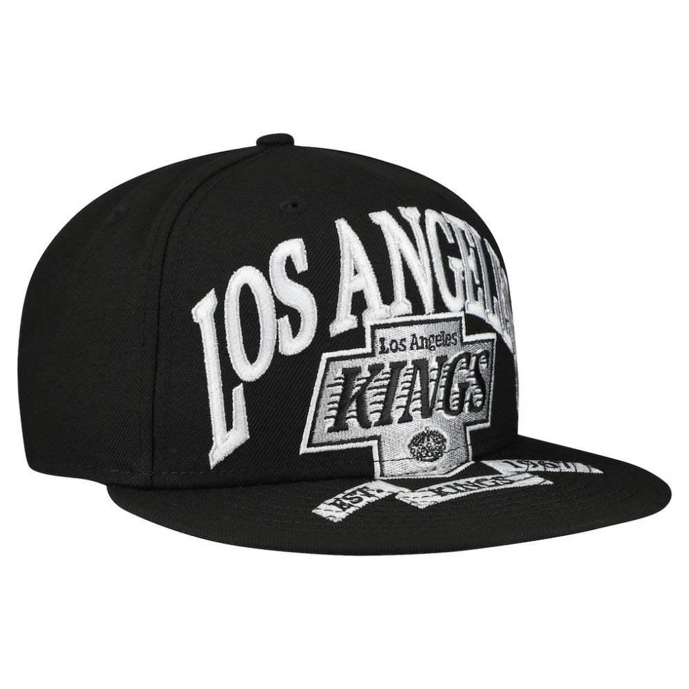 Los Angeles Kings New Era Oversized Vintage Arch 59Fifty Fitted Hat - Black | New Era on sale