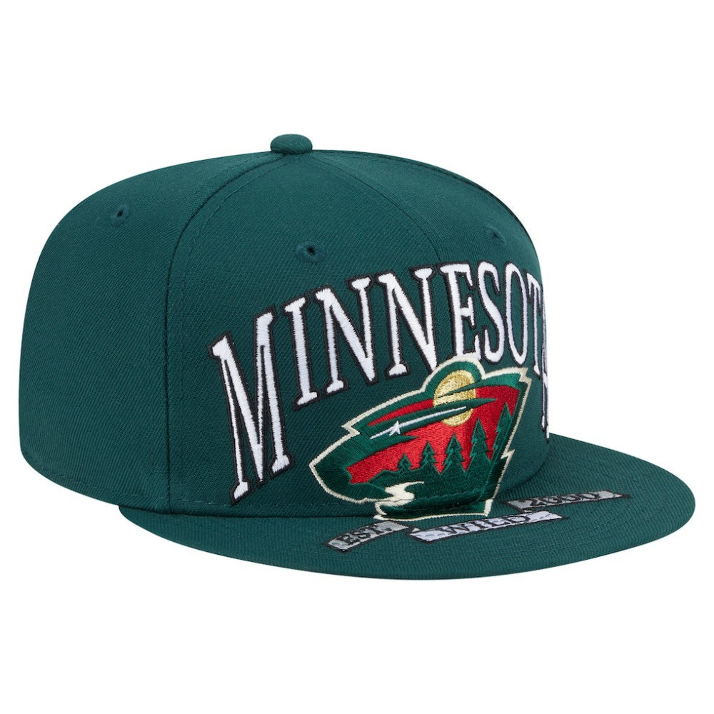 Minnesota Wild New Era Oversized Vintage Arch 59Fifty Fitted Hat - Green | New Era near me