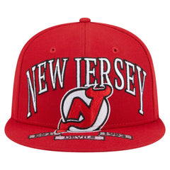 New Jersey Devils New Era Oversized Vintage Arch 59Fifty Fitted Hat - Red | New Era near me