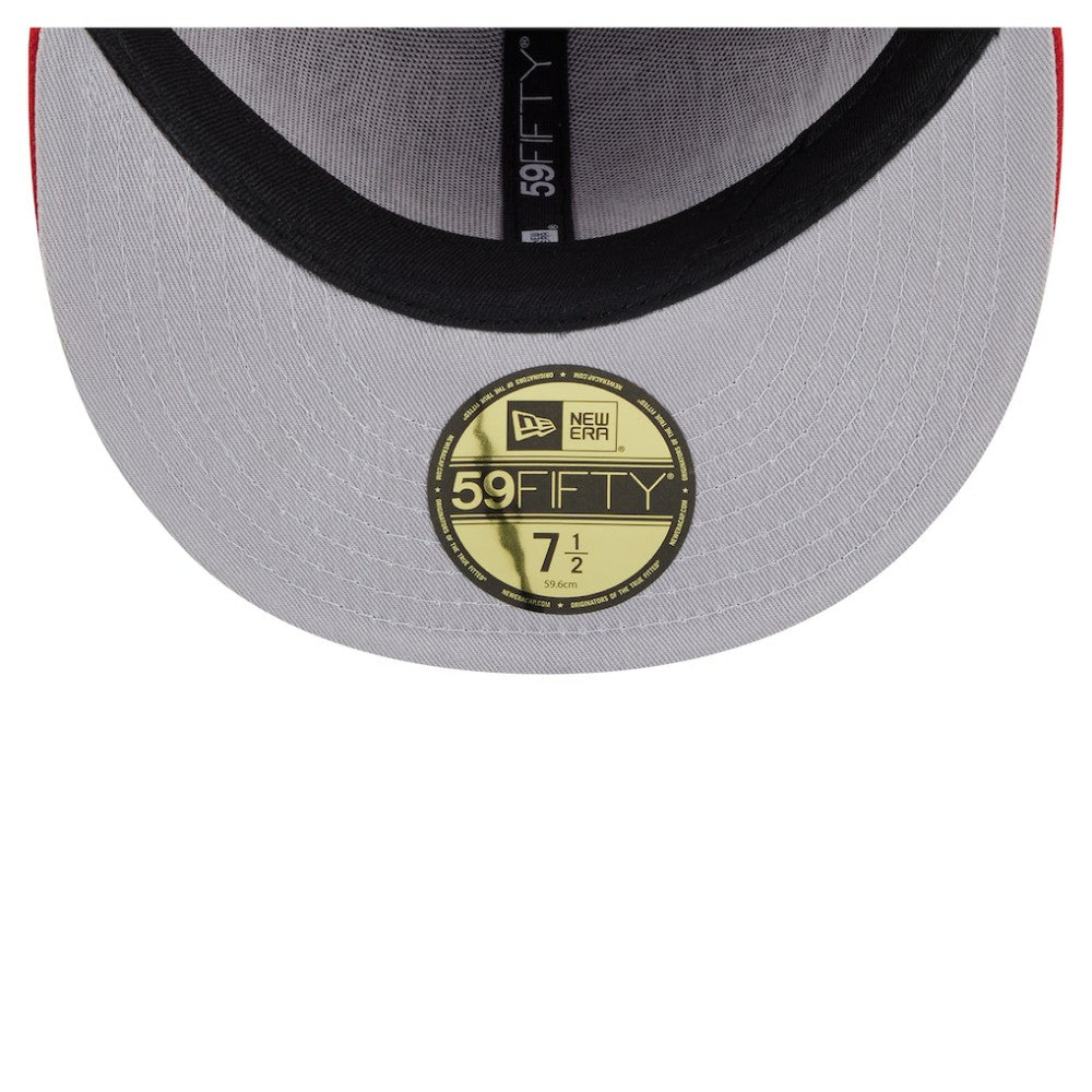 New Jersey Devils New Era Oversized Vintage Arch 59Fifty Fitted Hat - Red | New Era near me