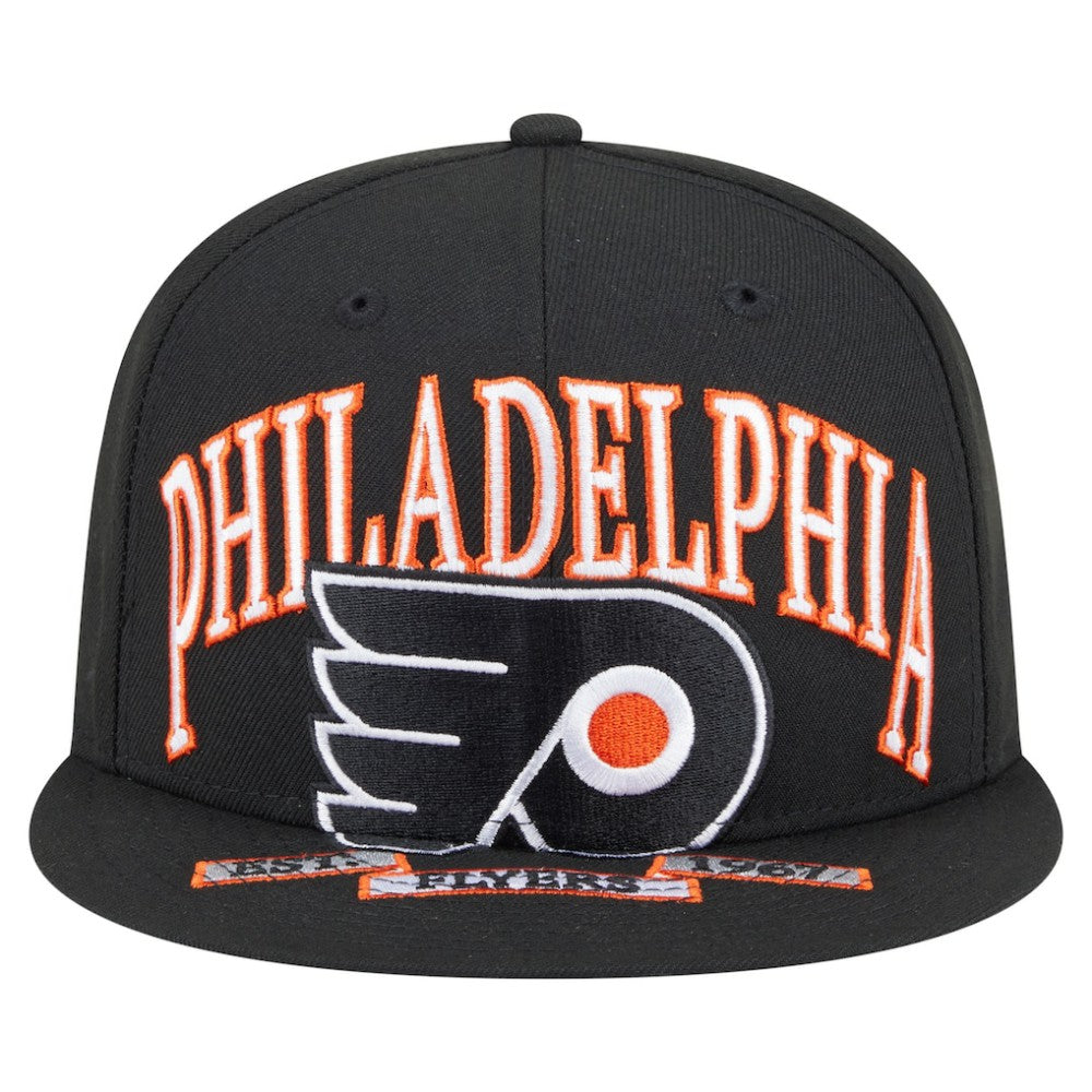 Philadelphia Flyers New Era Oversized Vintage Arch 59Fifty Fitted Hat - Black | New Era on sale