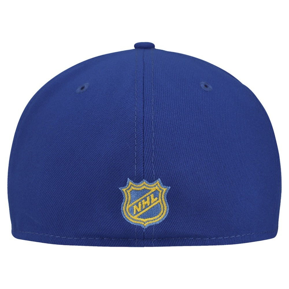 St. Louis Blues New Era Oversized Vintage Arch 59Fifty Fitted Hat - Blue | New Era Clearance