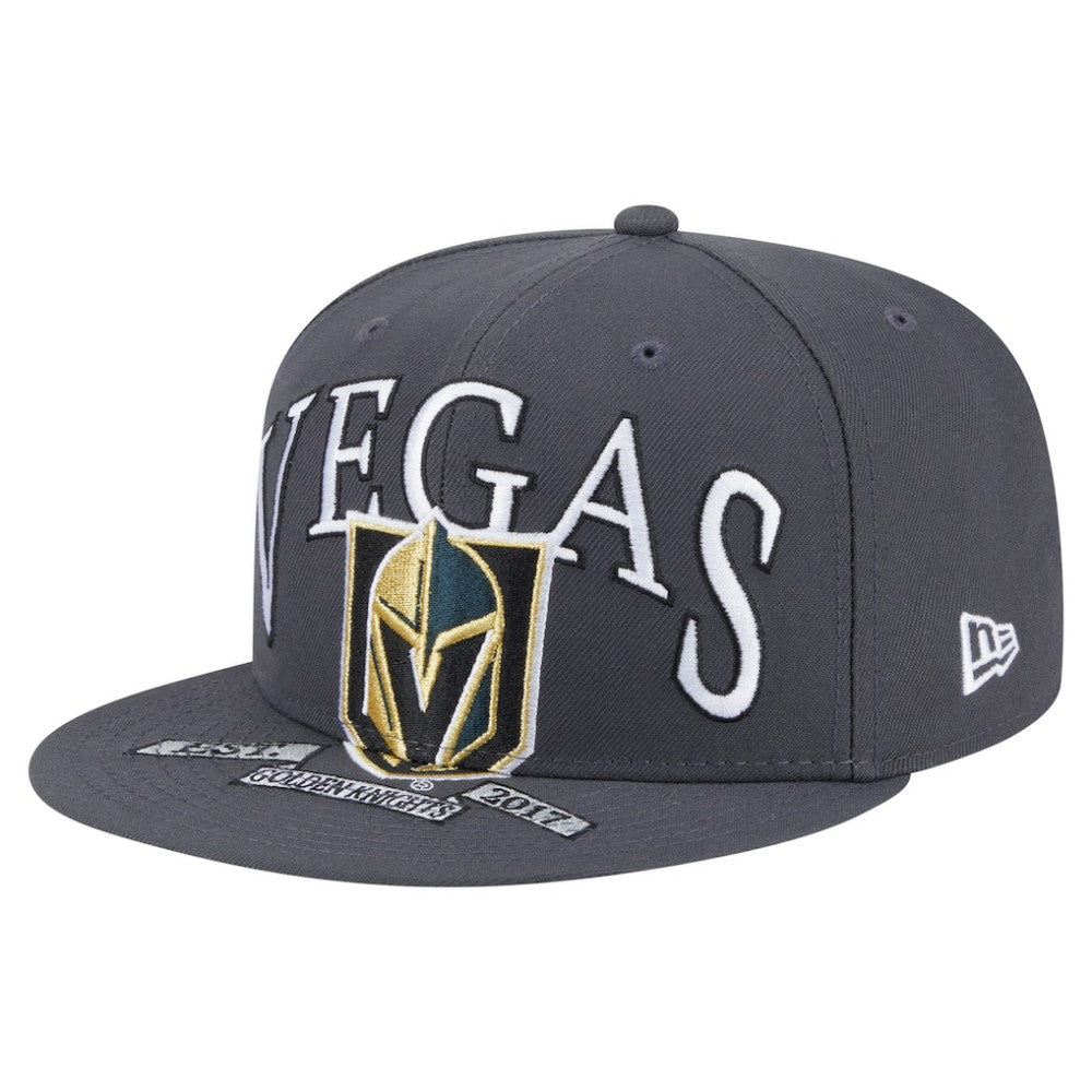 Vegas Golden Knights New Era Oversized Vintage Arch 59Fifty Fitted Hat - Gray | New Era discount
