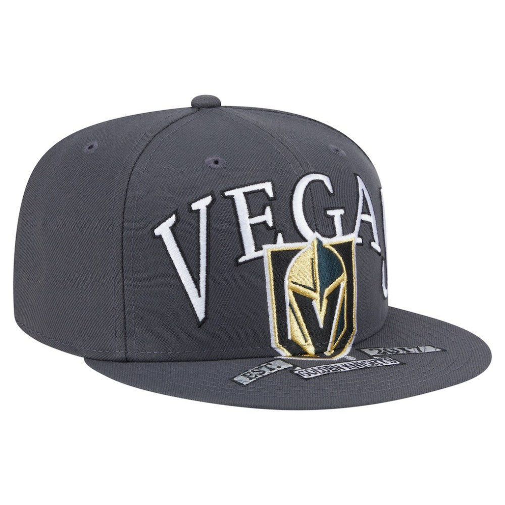 Vegas Golden Knights New Era Oversized Vintage Arch 59Fifty Fitted Hat - Gray | New Era discount