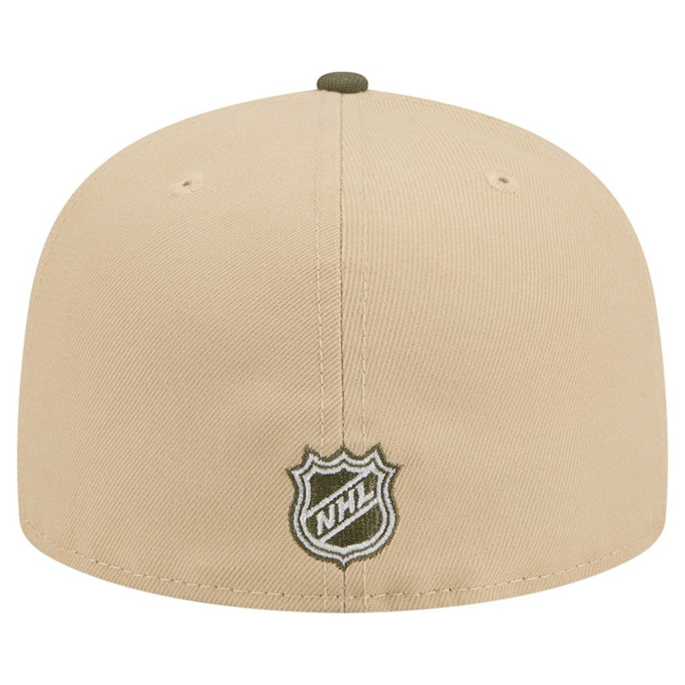 New York Rangers New Era Color Pack Two-Tone 59FIFTY A-Frame Fitted Hat - Tan/Olive | New Era discount