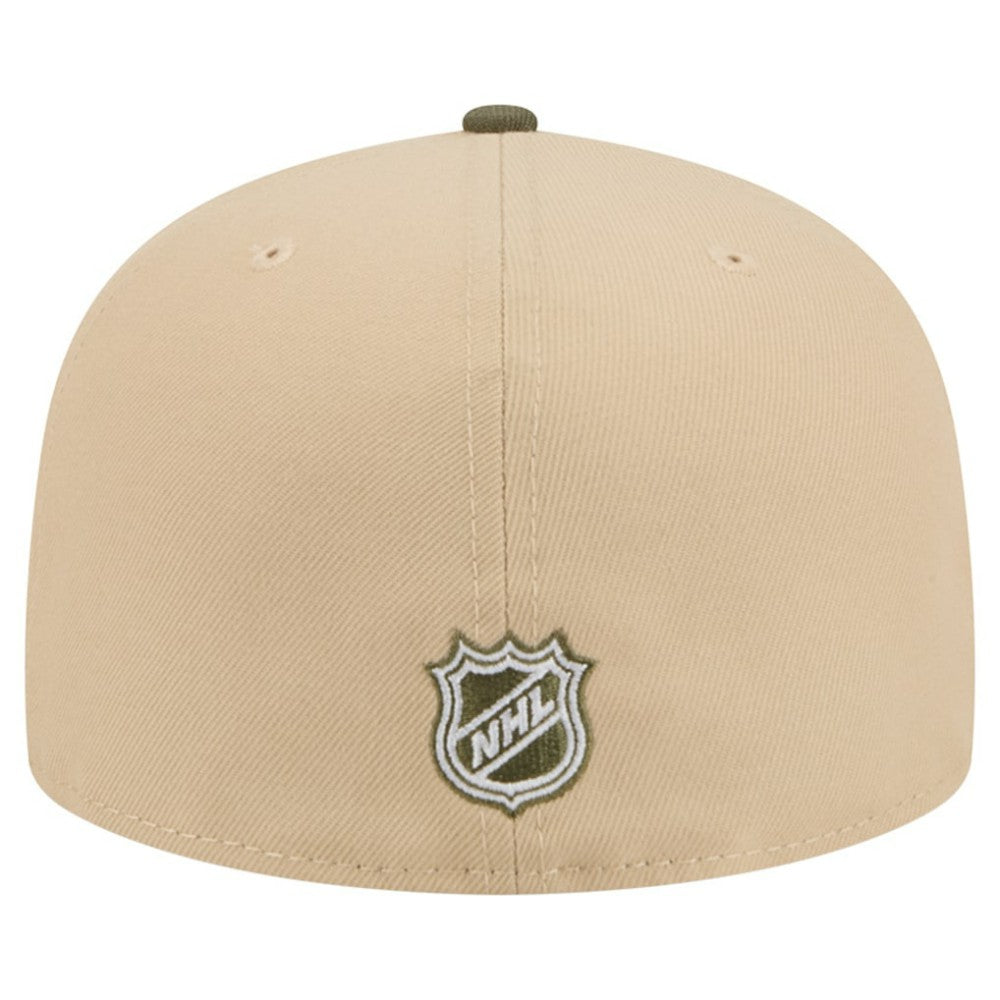 Boston Bruins New Era Color Pack Two-Tone 59FIFTY A-Frame Fitted Hat - Tan/Olive | New Era sale
